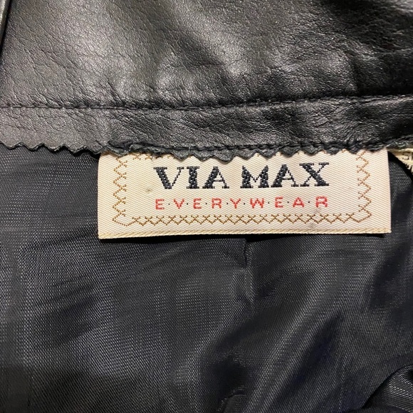 Via Max Vintage Leather Skirt Size 9 - Picture 3 of 8